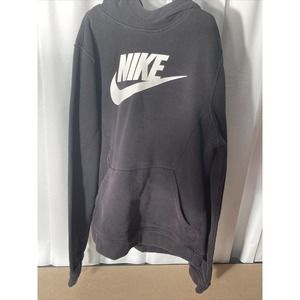 Nike Fleece Pull Over Hoodie • Youth Size:XL • Black & White